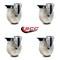 Service Caster 5'' Nylon Wheel Swivel Bolt Hole Caster Set with Posi Lock Brakes, 4PK SCC-BH20S514-NYS-PLB-4 - alternate 5